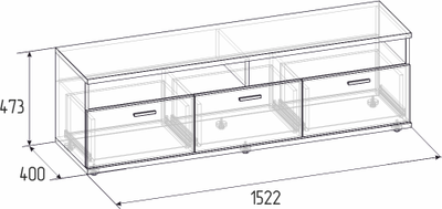 Гостиная НОРВУД - НОРВУД 3 Тумба ТВ