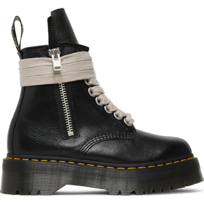 DR MARTENS X RICK OWENS STROBE 1460 QUAD SOLE JUMBO LACE BLACK