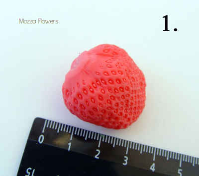 "Крупная ягода клубники" Силиконовый молд