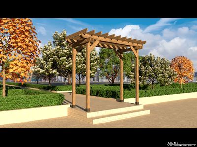 Пергола деревянная В-1