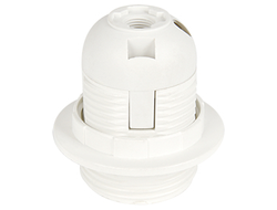 Ecola патрон подвесной с кольцом E27 Белый (кратно 10!) AB7SPWEAY  (цена за 1шт)