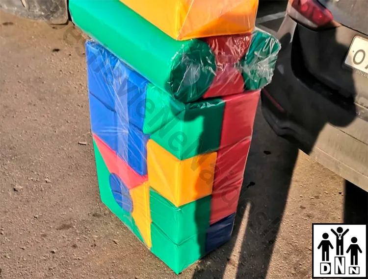 Мягкий модульный Конструктор «Городок» 34 предмета 2