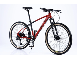 Горный велосипед Timetry TT060, 10 ск 27,5" красно-чёрный, рама 17"