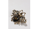 Брошь "Пчела черная" металл