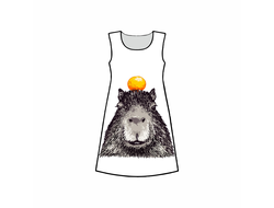 Платье 3D с полной запечаткой Капибара, Kapibara-san №13