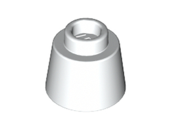 Cone 1 1/6 x 1 1/6 x 2/3 Fez, White (85975 / 6028323 / 6173141)