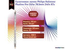 Philips Plusline Pro 150w 78.3mm 240v R7s