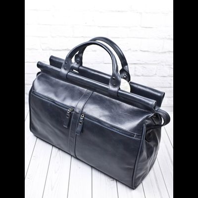 Кожаный саквояж Veano Premium blue (арт. 4004-54)