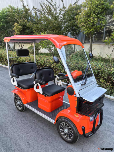 Гольфкар GreenCamel Сонора A3 ECO (3 seats 1000W R8) оранжевый