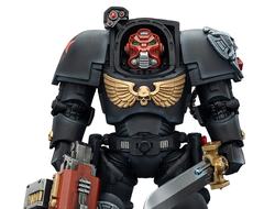Терминатор Черных Храмовников (Warhammer 40K) - КОЛЛЕКЦИОННАЯ ФИГУРКА 1/18 Black Templars Terminator with Power Sword and Storm Bolter (JT03097) - JOYTOY