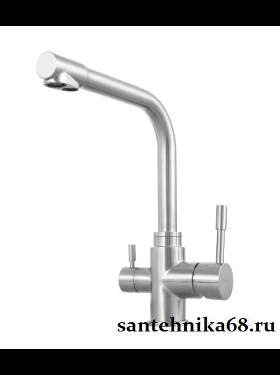 Смеситель для кухни из нержавеющей стали с подключением к фильтру с питьевой водой Lemark Expert LM5061S