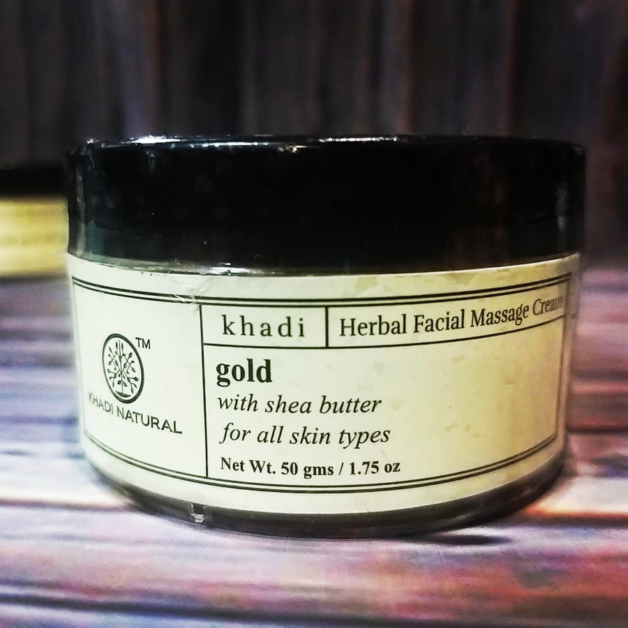 Золотой Крем от Khadi Natural GOLD с маслом Ши и частицами золота