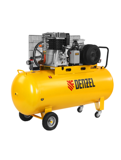 Компрессор воздушный, ременный привод BCI5500-T/270, 5.5 кВт, 270 литров, 850 л/мин Denzel