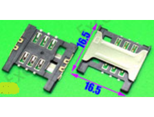 Коннектор Sim-карты №33 Huawei C8826d, T1100, Y210c, Y210s, Alcatel OT-4033D, OT-4030D, OT-5020D (KA-184)