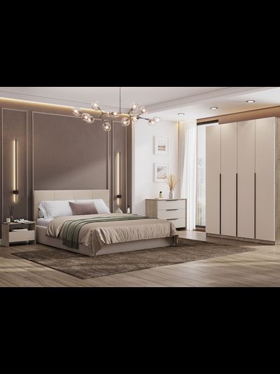 Камелия комод 3 ящика Дуб Эндгрейн/Меланж