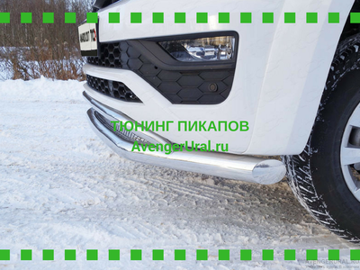 Защита передняя нижняя (двойная) 76,1/42,4 мм с решеткой (лист)