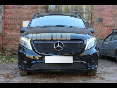 Защита радиатора Mercedes-Benz Vito III (W639) 2010-2014 black