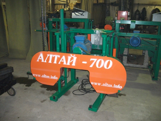 Горизонтальная ленточная электрическая пилорама Алтай 700
