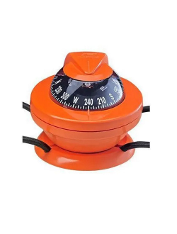 Компас с конической картушкой Plastimo 63856 Offshore 55 оранжевый/черный 12-24В 55мм для каяка