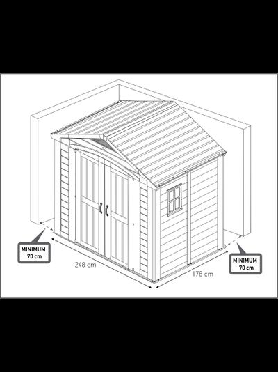 Сарай &quot;Фактор 8x6&quot; (размеры 248 х 178 см)
