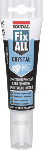 Fix All  Crystal  Прозрачный клей-герметик 12*125мл