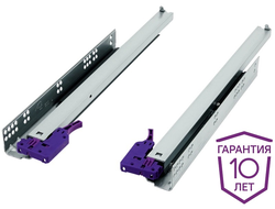 Направляющая скрытого монтажа синхронизированная полного выдвижения с доводчиком L=450мм Stealth Soft  (11.0192)  AQ
