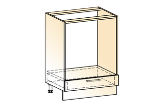 Яна Шкаф рабочий под духовку L600 (1 ящ.)