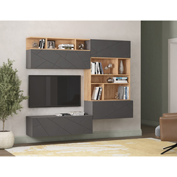 ОМ058 Гостиная Шерлок №2. Размер: 2104х?х410. Ширина ТВ-ниши: 1202.