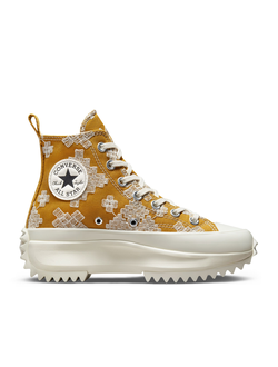 Converse Run Star Hike Festival Broderie Goldtone женские высокие A02231C