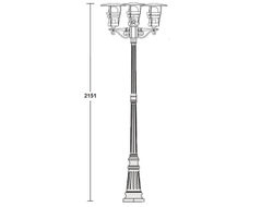 Светильник садово-парковый  серии Tokio2-3