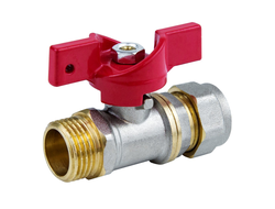 Кран шаровый под обжим 20*1/2" НР [5302]