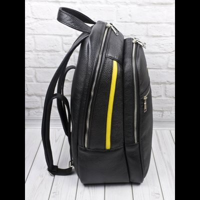 Кожаный рюкзак Mantovano black (арт. 3109-01)