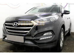 Защита радиатора Hyundai Tucson 2015-2018 chrome низ PREMIUM