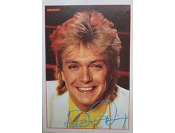 David Cassidy Музыкальные открытки, Original Music Card, винтажные почтовые открытки, Intpressshop