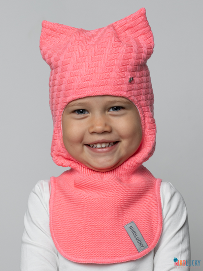 Шапка-шлем 24201-05 х/б подклад, розовый 52-54