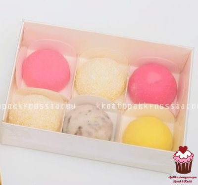 Коробка для МОТИ белая с прозрачной крышкой 6 ячеек, 17,5х12х5,5 см