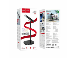 Микрофон Настольный для компьютера Hoco L16 black