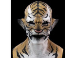 силиконовая, маска, реалистичная, страшная, тигр, лев, кошка, человек, резиновая, хищник, зверь, кот