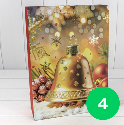 Пакет подарочный "Новогодний" (микс 10), 30*41,5*12см