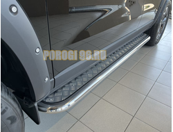 Пороги с накладным листом d53 для Haval Dargo X 2023-