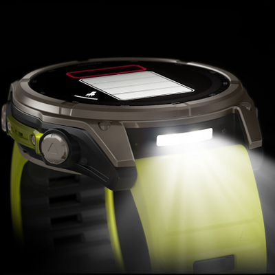 Часы Garmin Fenix 8 —51mm Solar Sapphire Titanium Amp Yellow / Graphite