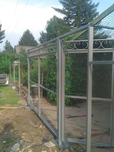 Ворота распашные  из профлиста