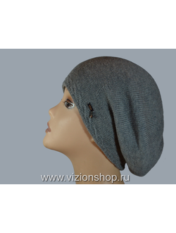 Вязаный берет из кашемира Италия Vizio 6496 фото кашемировых беретов для женщин