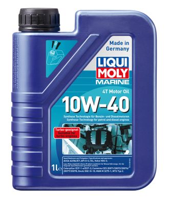 Масло моторное Liqui Moly Marine 4T Motor Oil 10W-40 (HC-синтетическое) - 1 Л (25012)
