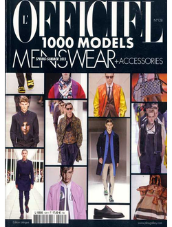 L'Officiel 1000 Models Menswear Magazine Иностранные журналы о моде в Москве, Intpressshop