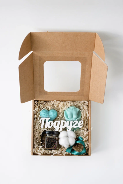 Подарочный набор "Подруге" бирюза