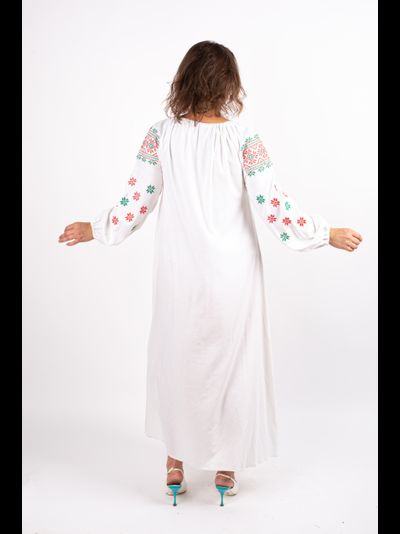 Платье "купальский узор" двухцветка