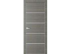 Межкомнатная дверь Платинум 11 с алюминиевой кромкой