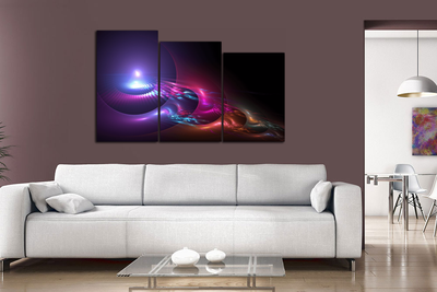 Модульная картина "Блики лучей"