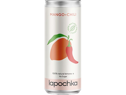 Натуральный лимонад "Mango+Chili", 0,33л, (Lapochka)